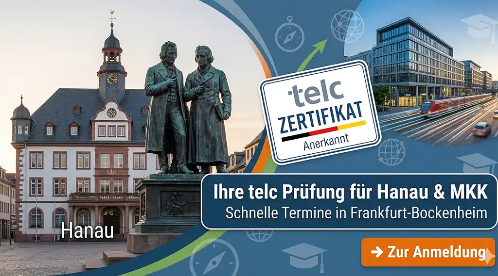 telc Prüfung in Hanau - Preise, Anmeldung und Zertifikate