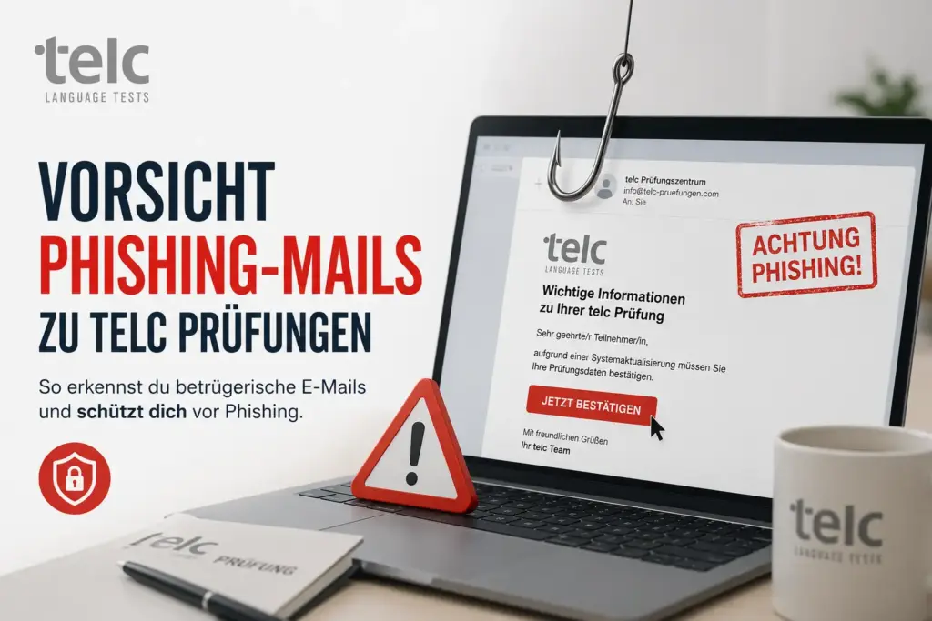 Achtung: Warnung vor telc Phishing-Mails & Fake-Zertifikaten