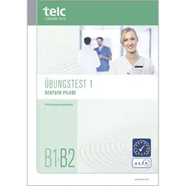 Cover des telc Übungstests Deutsch B1-B2 Pflege